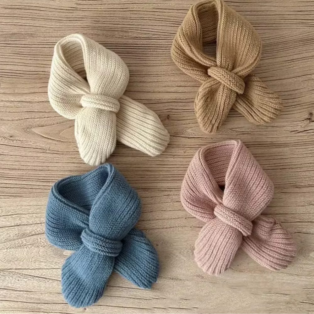 Gebreide Baby- en Peutersjaal – Zachte Kinder Sjaal voor Winter & Buiten 0-2 Jaar