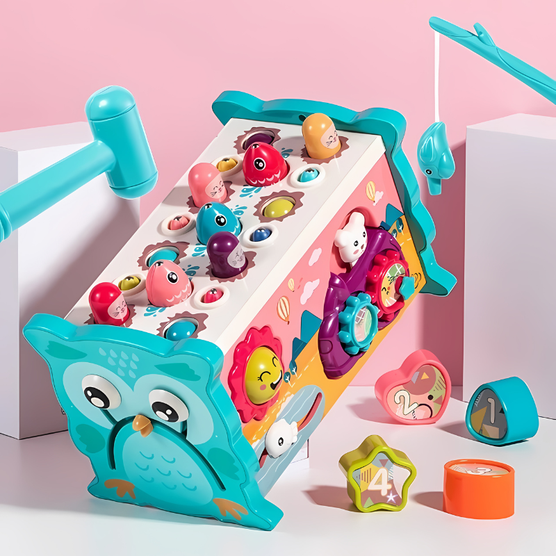 Montessori Hamerbord van Hout – Educatief Speelgoed voor Peuters (2-5 jaar)