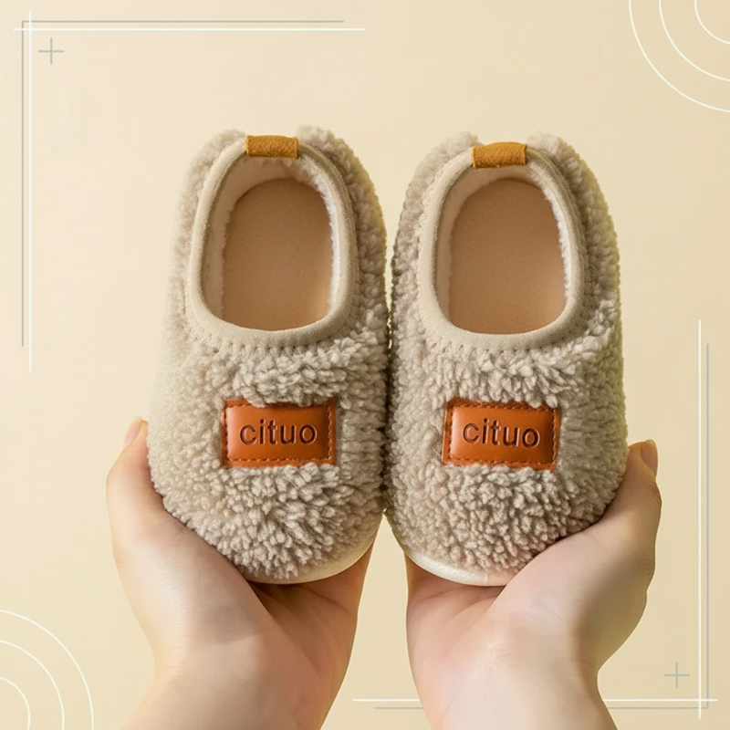 SnugSteps CozyPaws Kinderpantoffels – Warme Antislip Sloffen voor Veilig Binnenlopen