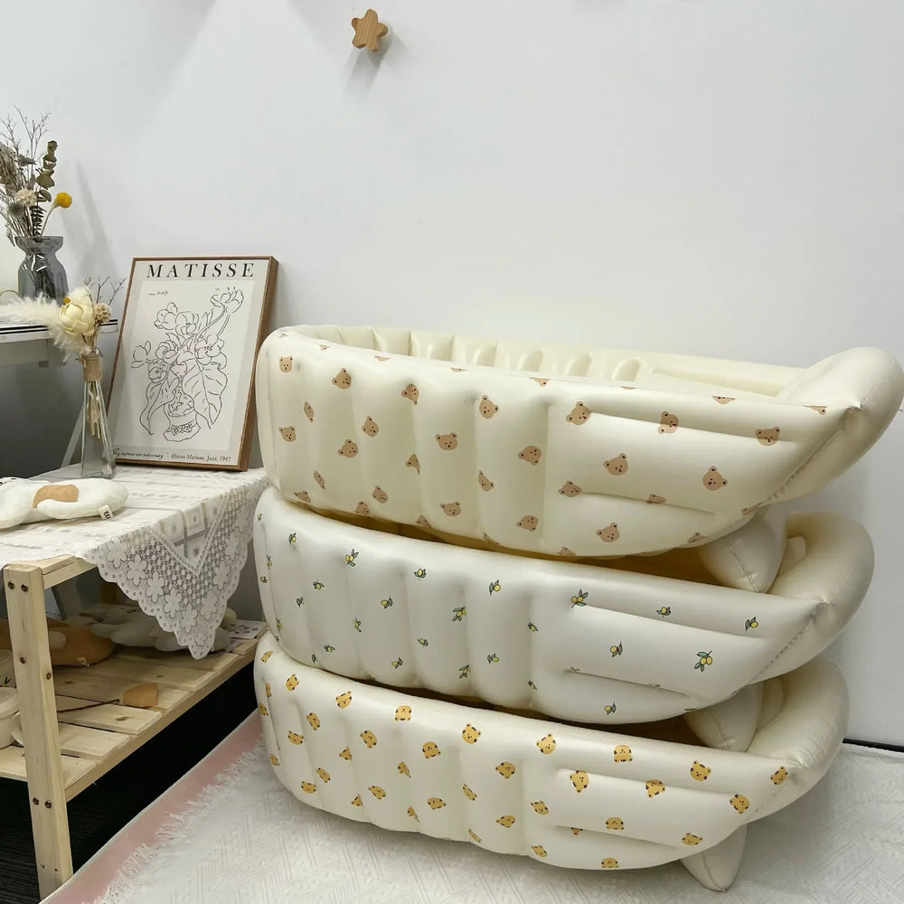 Opblaasbaar Babybadje – Compact Reisbadje met Antislip (0–3 jaar)