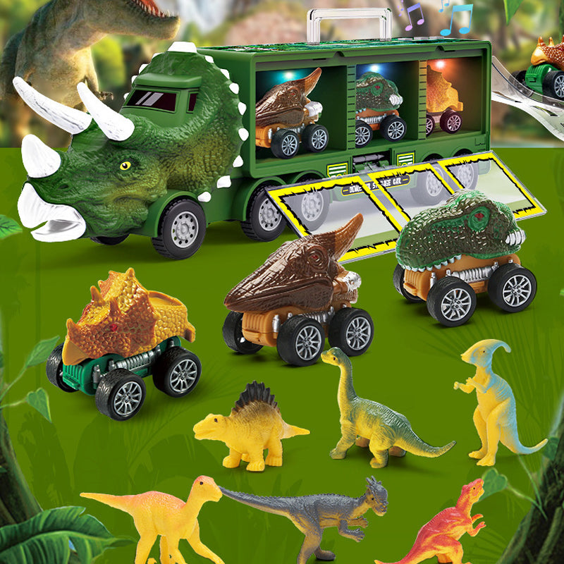 Dinosaurus Transport Truck voor Kinderen – Licht, Geluid en Opbergruimte in Eén Speelset
