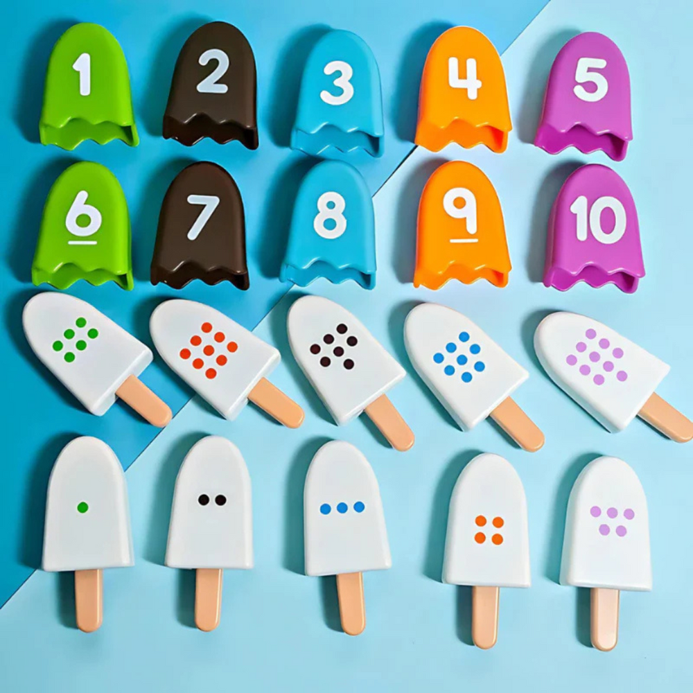 Educatief Speelgoed IJsjes Tellen – Leren Rekenen & Cijfers voor Peuters (3-5 jaar)