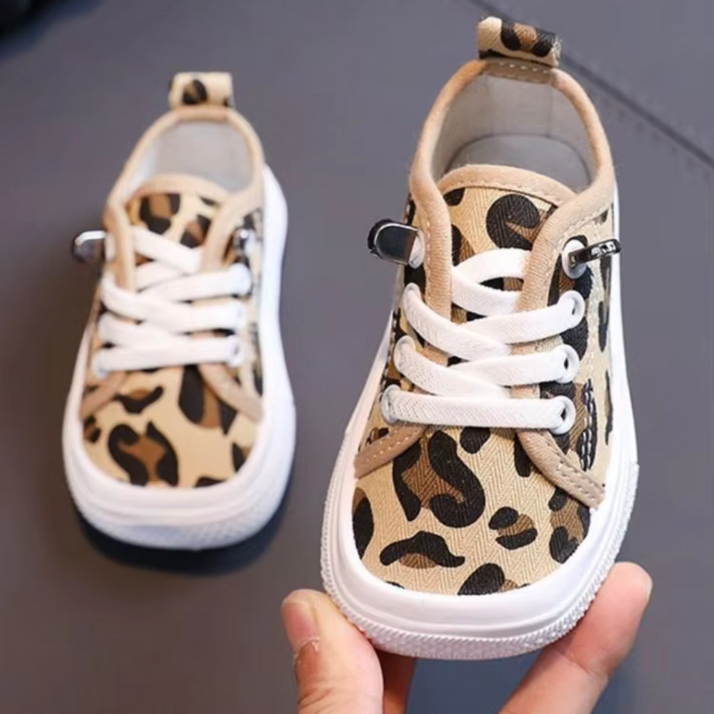 TrailPaws Kinder Sneakers – Comfortabel & Flexibel met Stoere Panterprint voor Actieve Kids