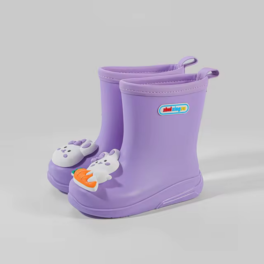 Kinder Bunny Regenlaarzen – Waterdicht, Anti-Slip & Vrolijk Cartoon Design voor Jongens en Meisjes