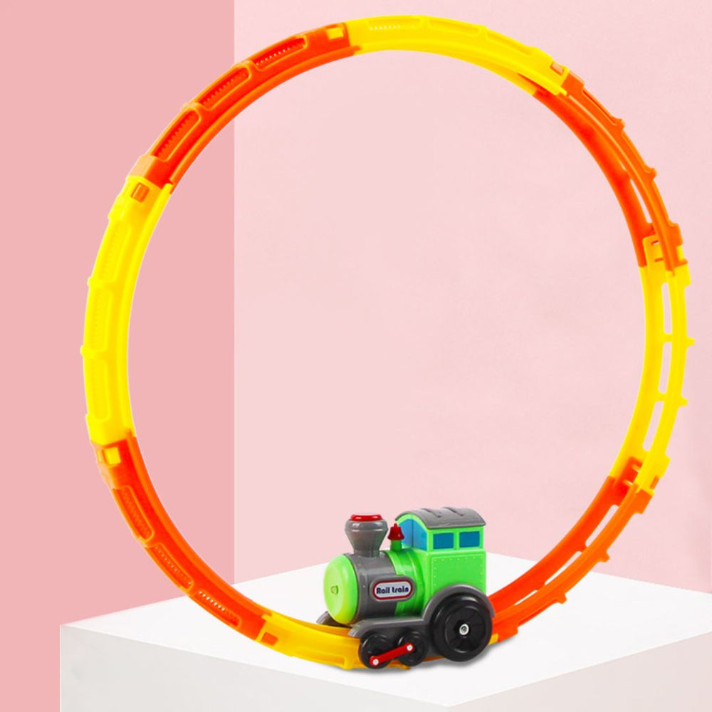 Educatieve Treinset voor Kinderen – Flexibele Rails, Licht en Geluid voor Spelenderwijs Leren