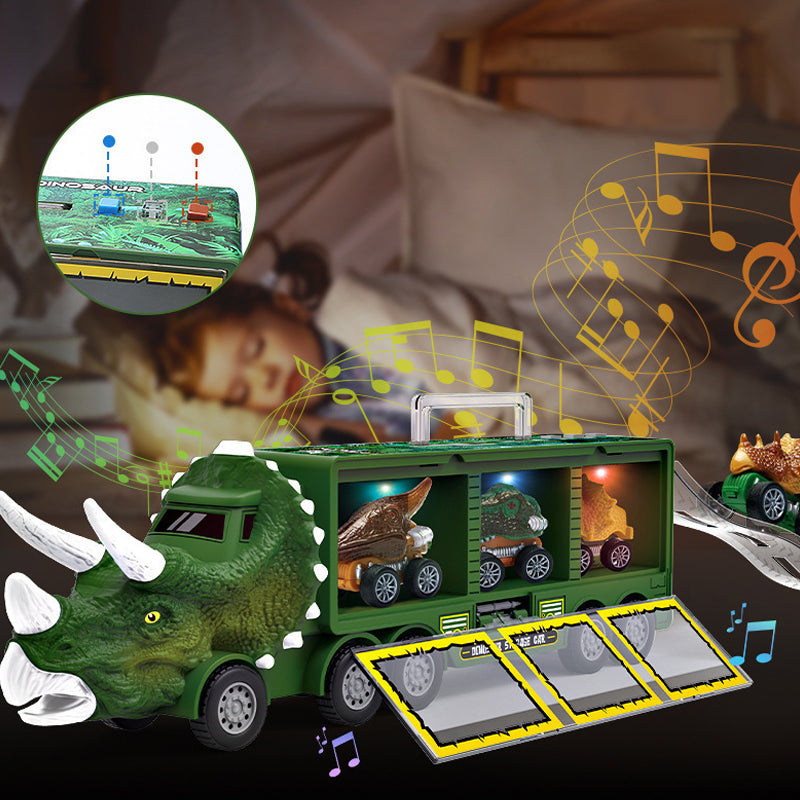 Dinosaurus Transport Truck voor Kinderen – Licht, Geluid en Opbergruimte in Eén Speelset