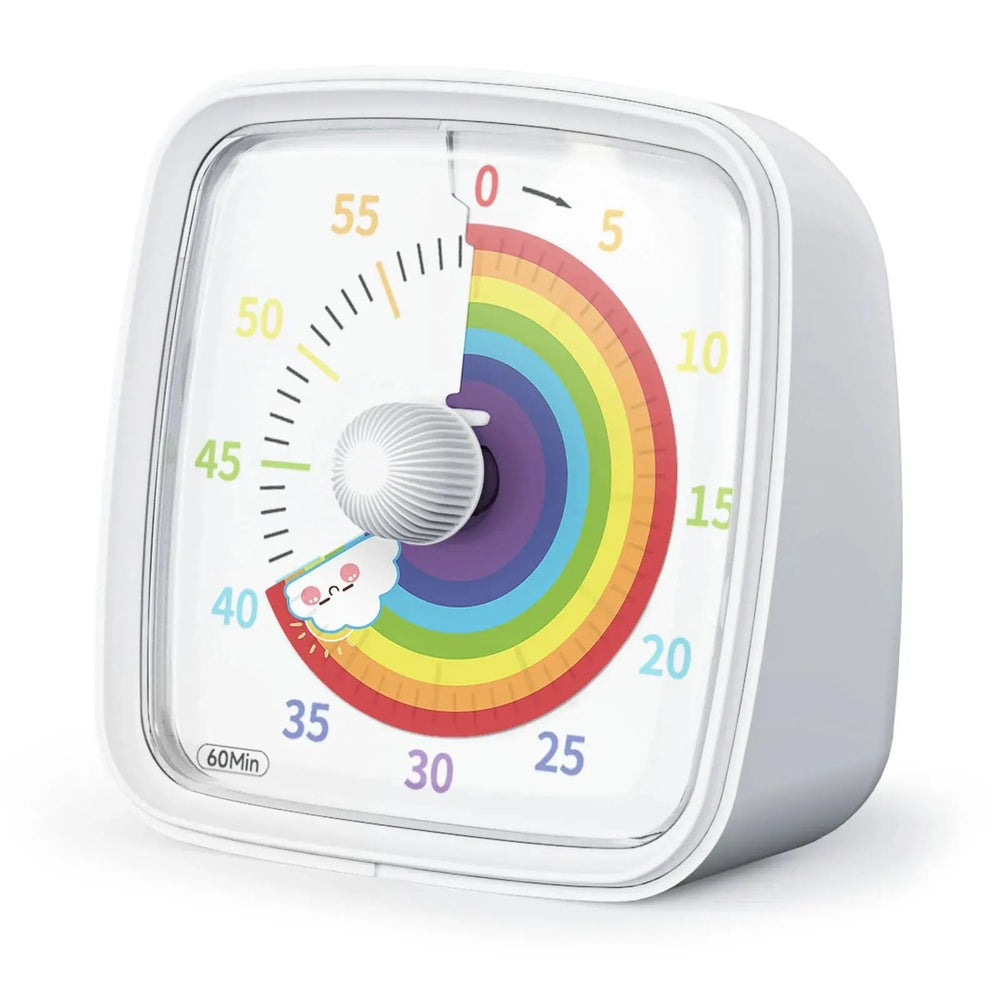 Calmero FocusFlow TimeLight – Stille Visuele Timer met Nachtlamp voor Huiswerk en Concentratie