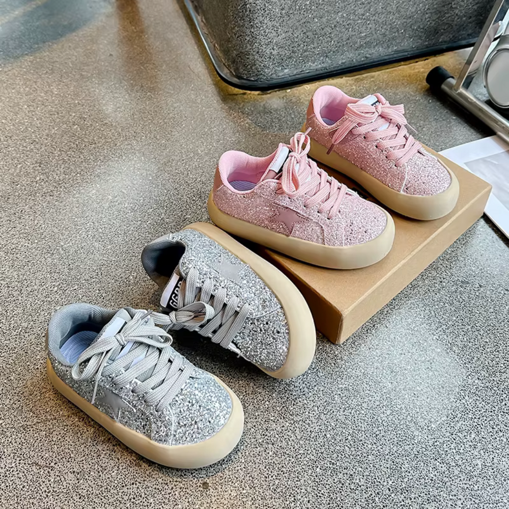 Glitter sneakers meisje | Kinderschoenen met glitters
