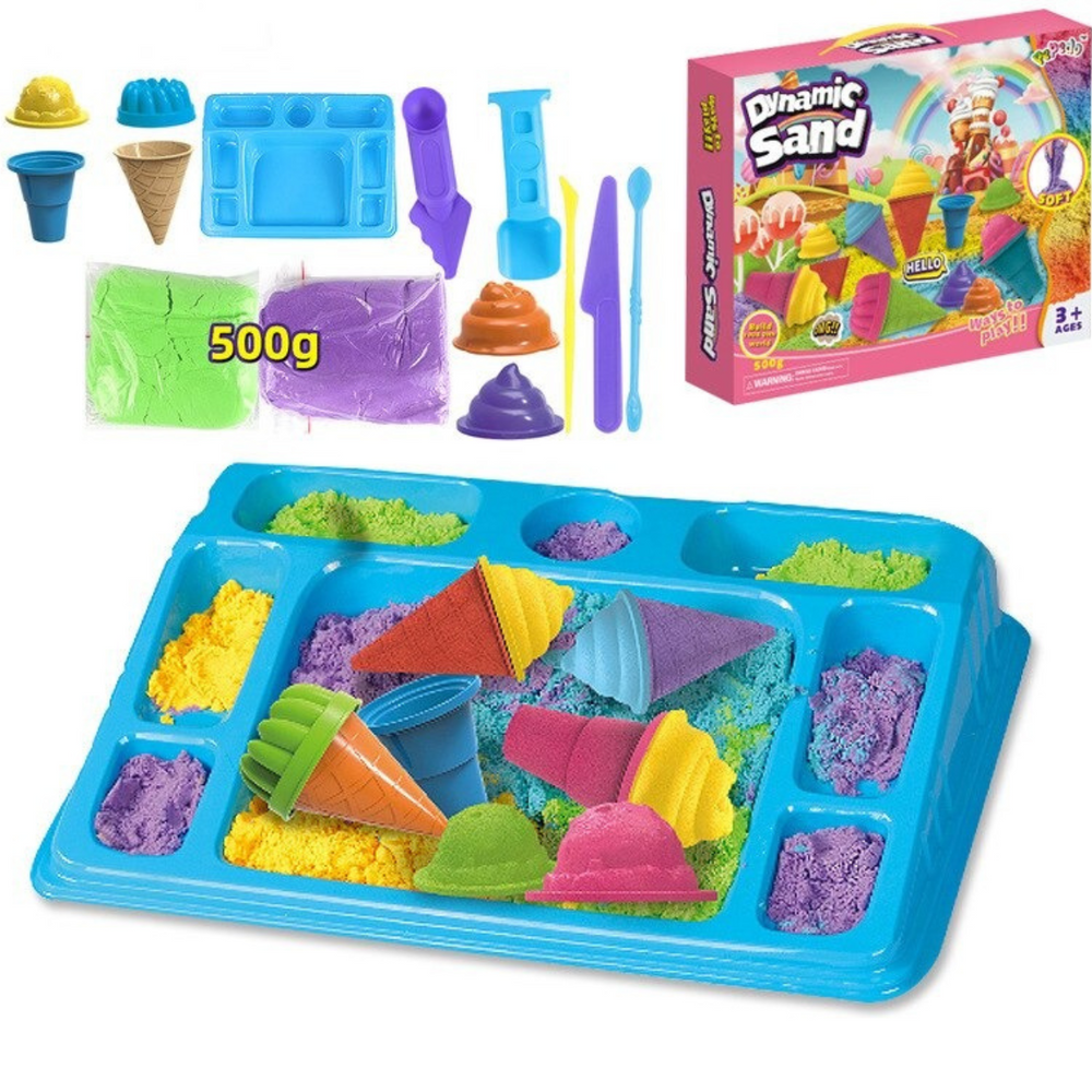 CreatiSand Kinetisch Zand – Speelset voor Kinderen 3+ | Creativiteit & Motoriek Ontwikkelen
