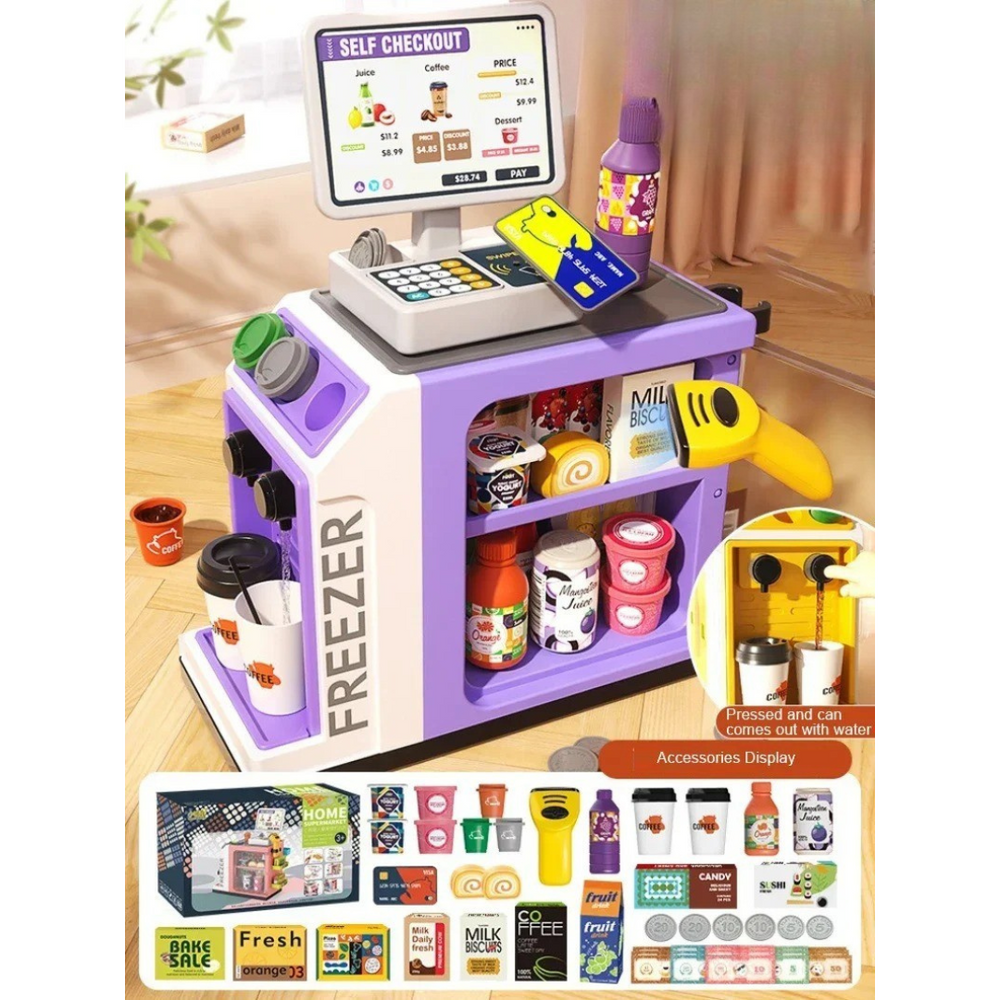 LittleLedger Speelkassa voor Kinderen – Educatief Winkeltje Spelen | Rekenen, Geld & Creatief Rollenspel