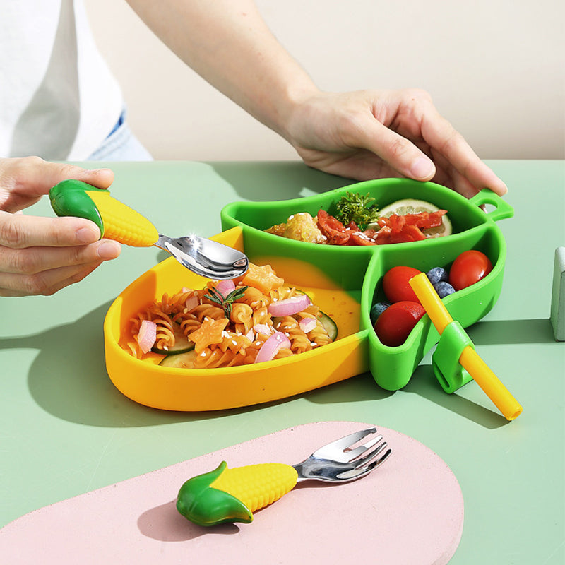 Baby Bord Zuignap – Siliconen Peuterbord met Vakjes