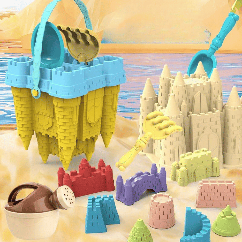 Zandkastelenset voor Kinderen – SandyCastle Set™ – Creatief Speelplezier voor Strand en Zandbak