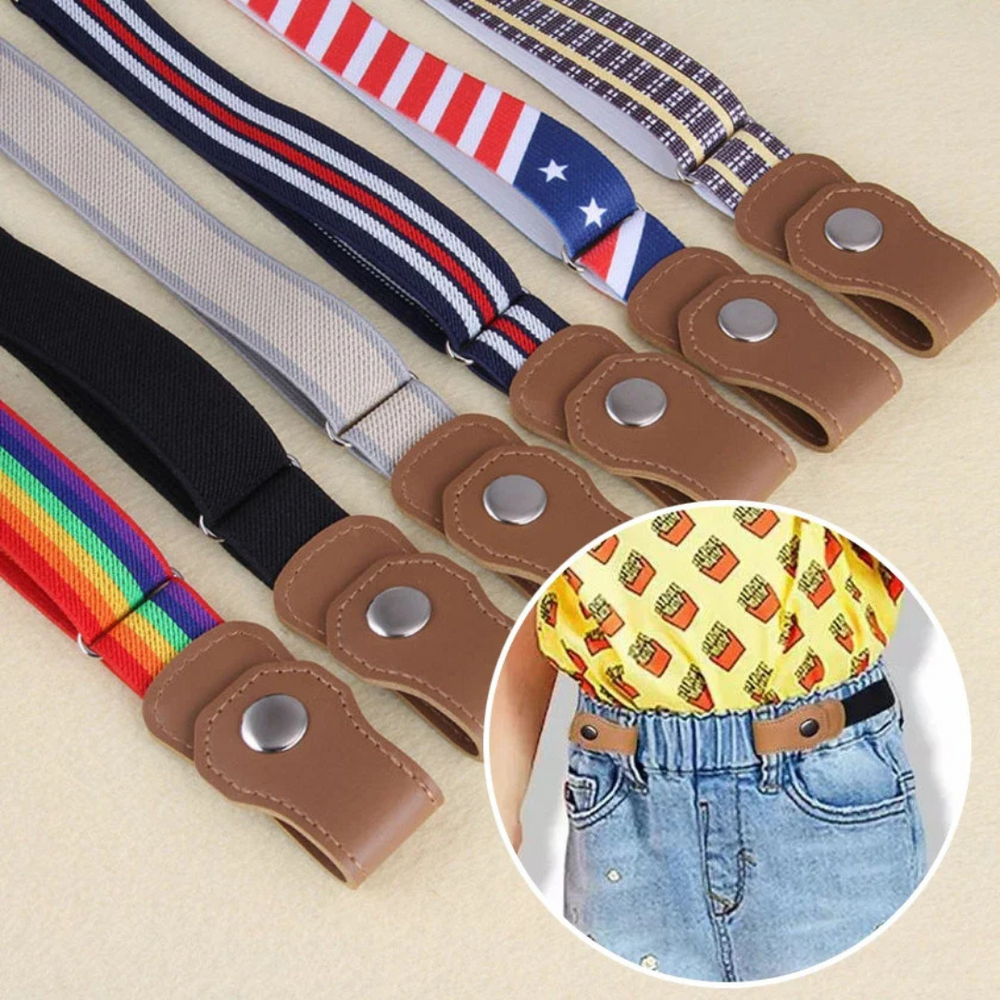 Kinder riem zonder gesp – elastische riem kind verstelbaar