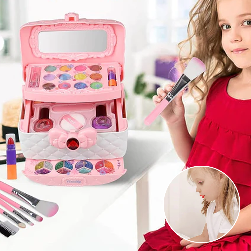 Kinder Make-up Set Afwasbaar – Veilige Beautyset voor Meisjes