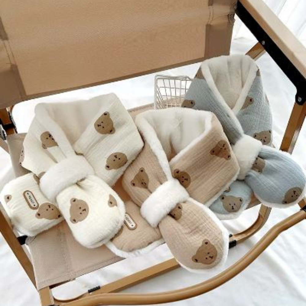 Teddy Bear Kinder Sjaal – Warm, Zacht & Schattig voor Peuters