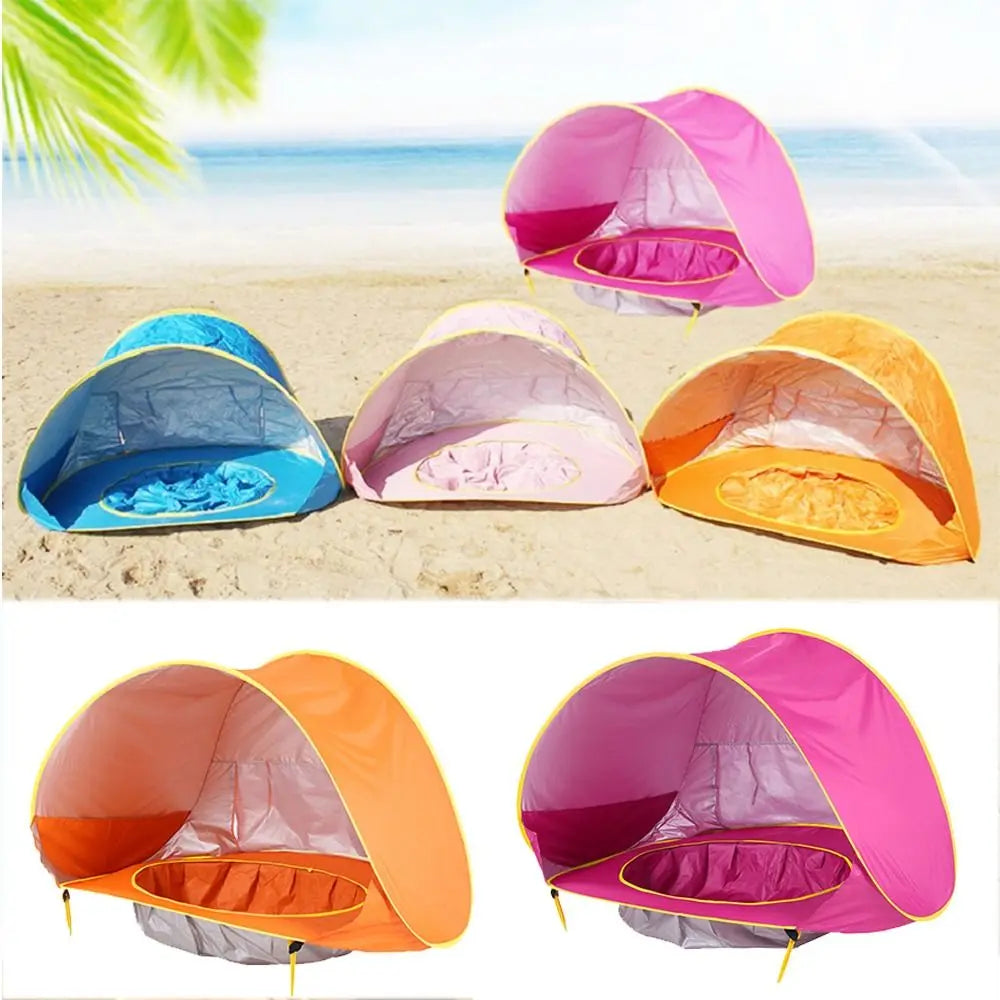 SunShade BabyTent™ - Draagbare Strandtent met Schaduwbad en UV-bescherming voor Baby's