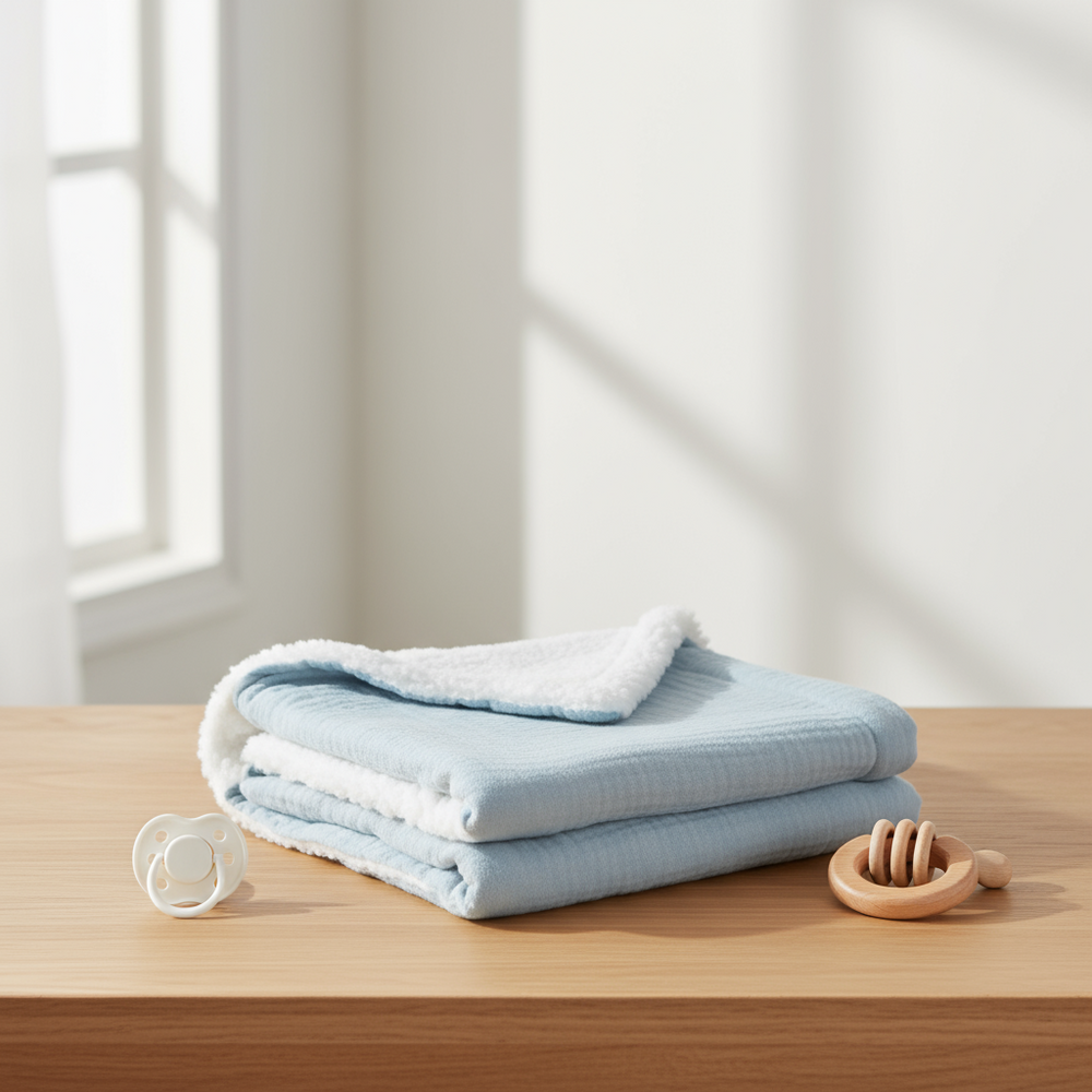 Avelino Kids LumaNest 4-in-1 Inbakerdoek – Ademend & Zachte Babydeken voor Pasgeboren Baby’s