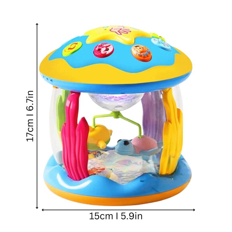 Muzikale Draaimolen Baby – Licht & Geluid Sensorisch Babyspeelgoed