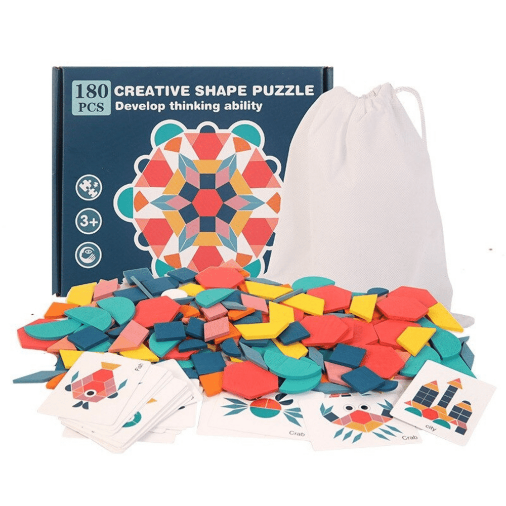 Geometrische Vormenpuzzel Kinderen – Educatief Creatief Speelgoed