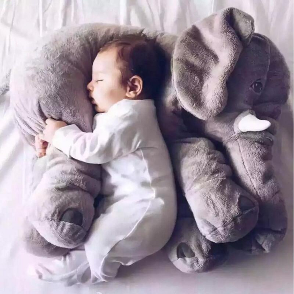 Pluche olifant knuffelkussen – extra zacht, ademende stof, vanaf 0 maanden | babyknuffel