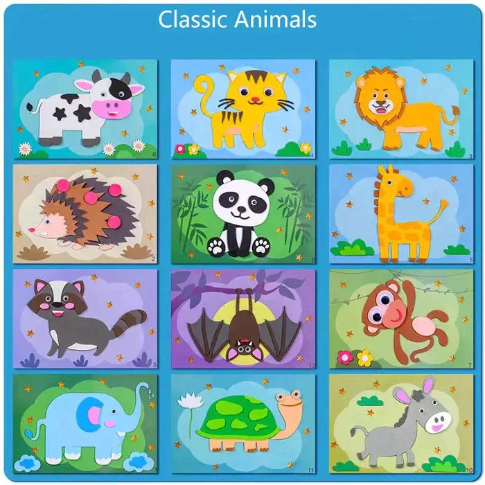 DIY Dierenstickerset voor Kinderen – Maak Je Eigen 3D Stickers en Stimuleer Creativiteit