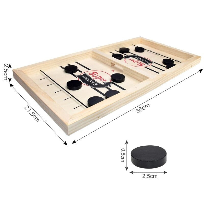 SlingMaster Houten Tafelspel – Snel Behendigheidsspel voor Kinderen & Gezinnen