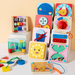 Magnetisch busy board Montessori van hout – keuze uit 12 activiteiten, compact | activiteitenbord