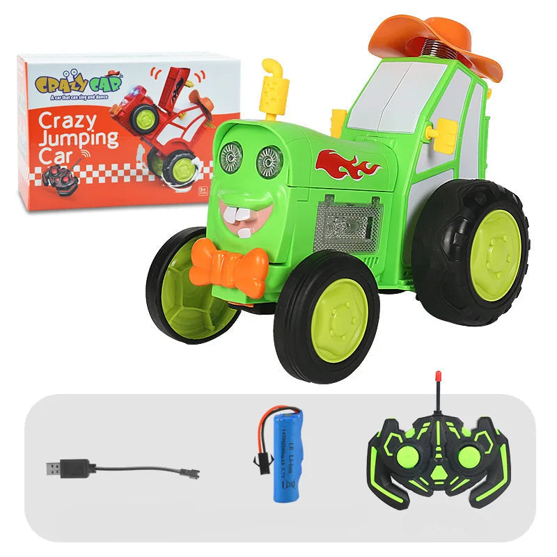 JumpMaster RC Stuntauto – Op afstand bestuurbaar met LED, muziek en spectaculaire stunts voor kinderen