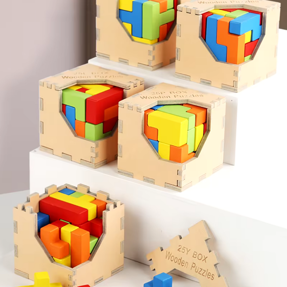 Houten 3D Puzzel voor Kinderen – Educatief Speelgoed vanaf 3 Jaar | Duurzame Breinbreker