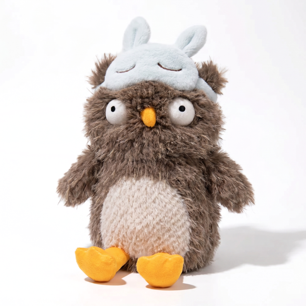 Pluche knuffeldier in 13 uitvoeringen – uil, pinguïn, hond of slang, zachte vulling | knuffelbeest