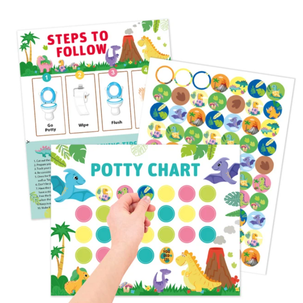 Zindelijkheidstraining Beloningskaart – Potty Chart met 280 Stickers Peuters 2+
