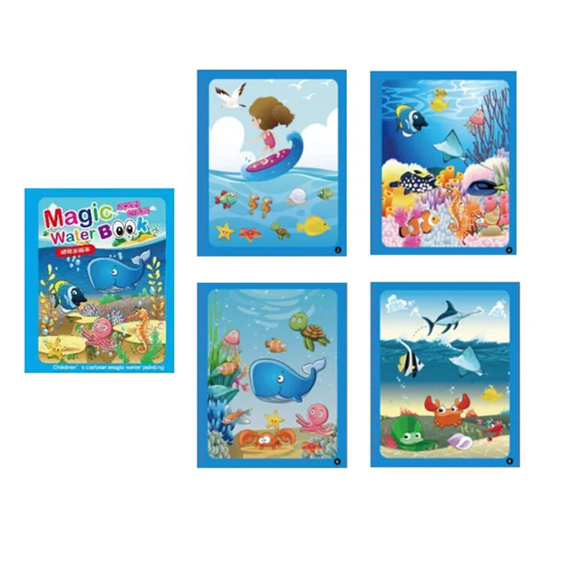 AquaSketch WonderBook – Magisch Herbruikbaar Water Kleurboek voor Kinderen