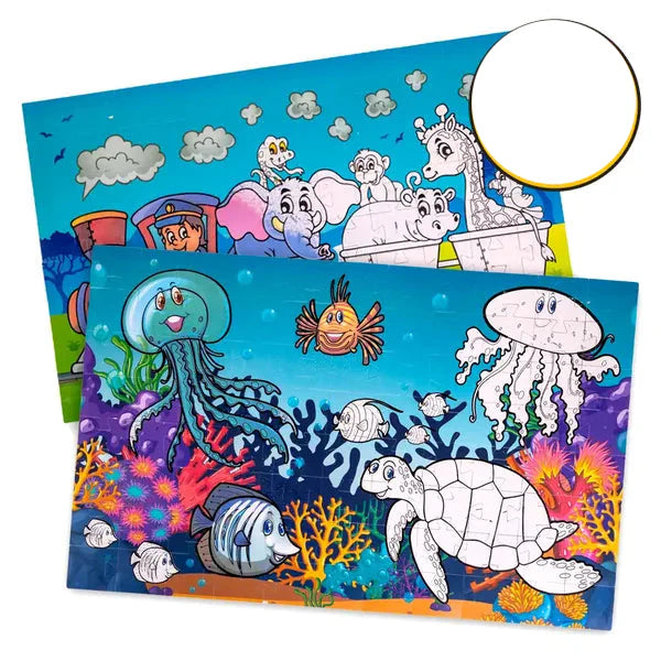 Montessori Waterpuzzel voor Kinderen – Herbruikbaar, Rommelvrij en Perfect voor Sensorisch Spel