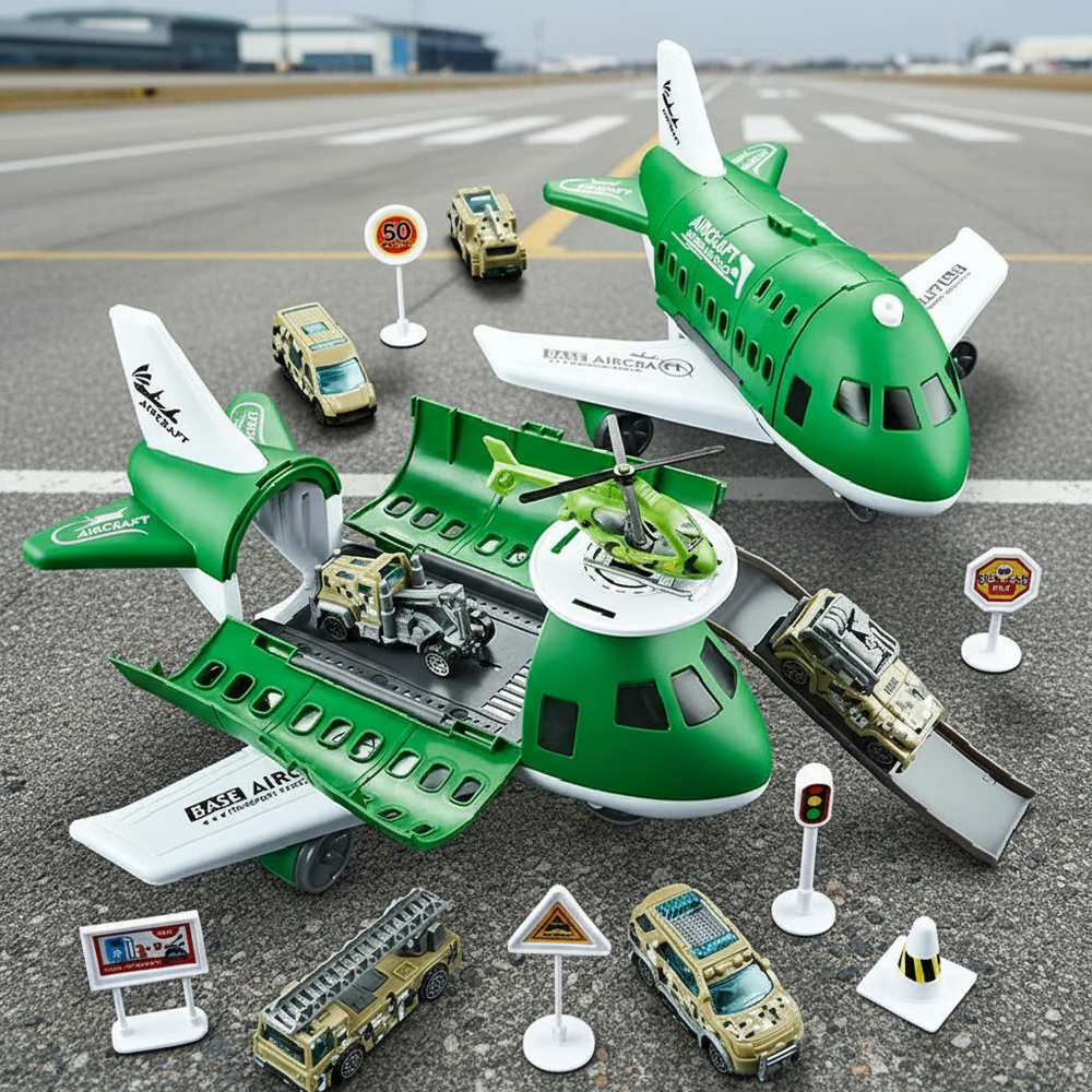 SkyPort Adventure Playset – Educatief Vliegveld Speelgoed voor Kinderen 3+ | Creatief Rollenspel & Motorische Vaardigheden