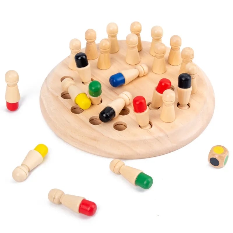 Houten Geheugenspel voor Kinderen – Leerzaam en Interactief Memory Spel 3+ Jaar