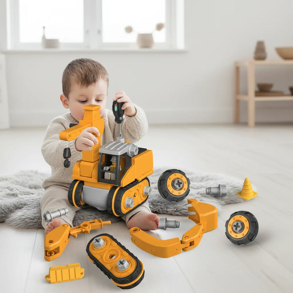 BuilderHero Engineer Speelset – Educatieve Bouwset voor Kinderen 3-8 Jaar met Gereedschap en Techniekvaardigheden