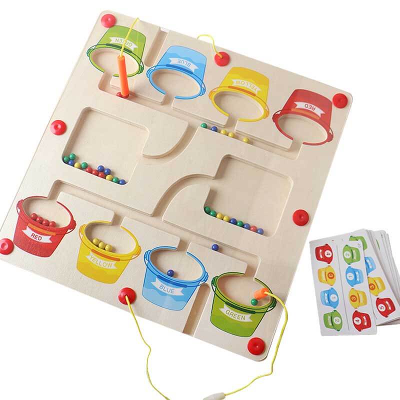 CountiMaze Magnetisch Educatief Speelgoed Puzzel – Tellen, Kleurherkenning & Fijne Motoriek voor Kinderen 1-6 Jaar