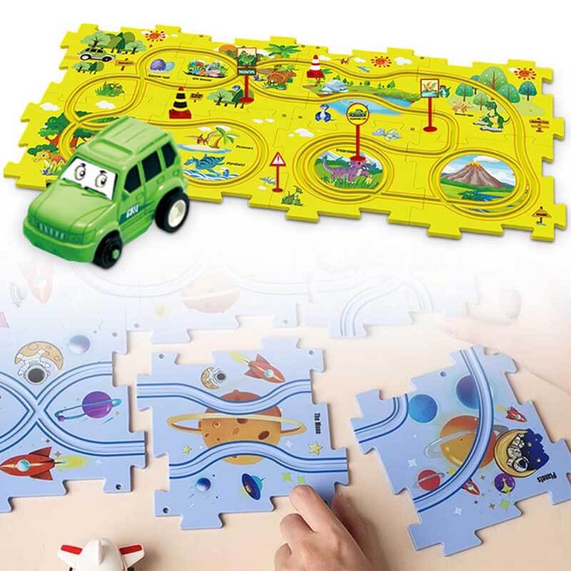 Educatieve Bouwset puzzelbaan voor Kinderen – TrackMaster Adventure Set van BrainPlay