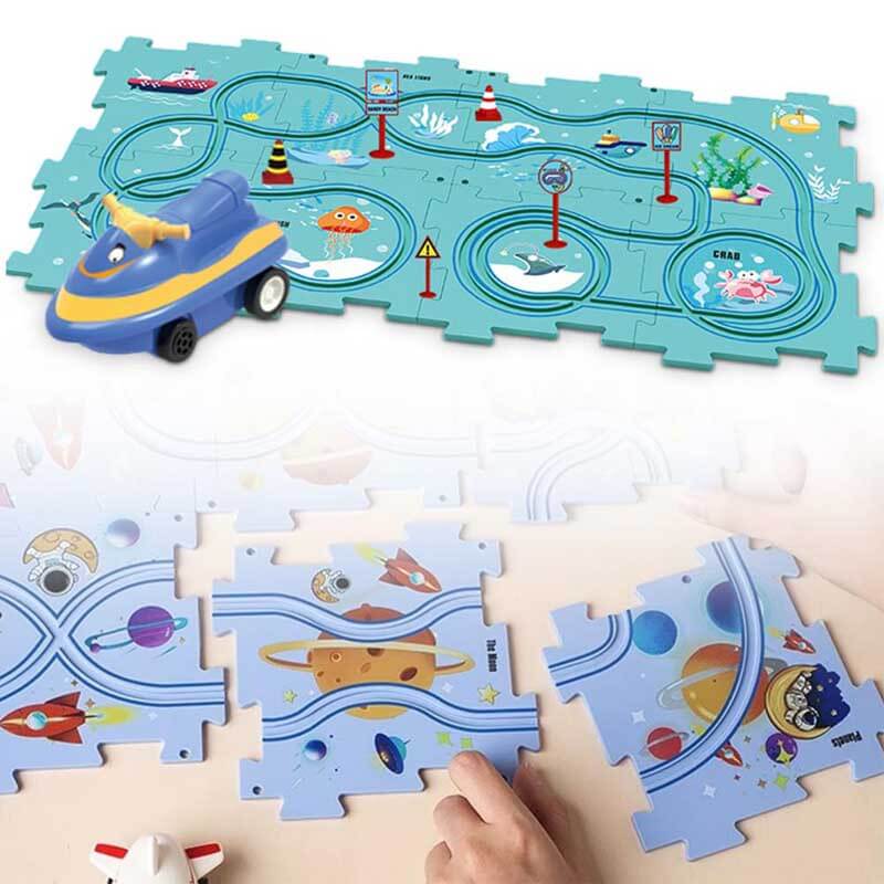 Educatieve Bouwset puzzelbaan voor Kinderen – TrackMaster Adventure Set van BrainPlay