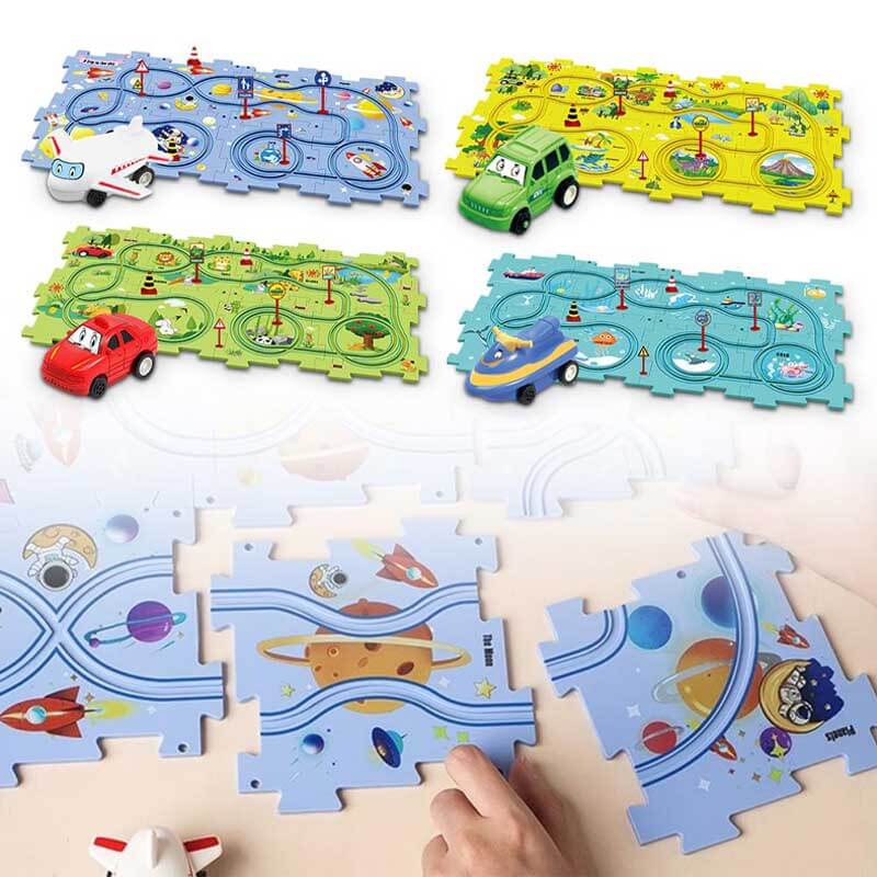 Educatieve Bouwset puzzelbaan voor Kinderen – TrackMaster Adventure Set van BrainPlay