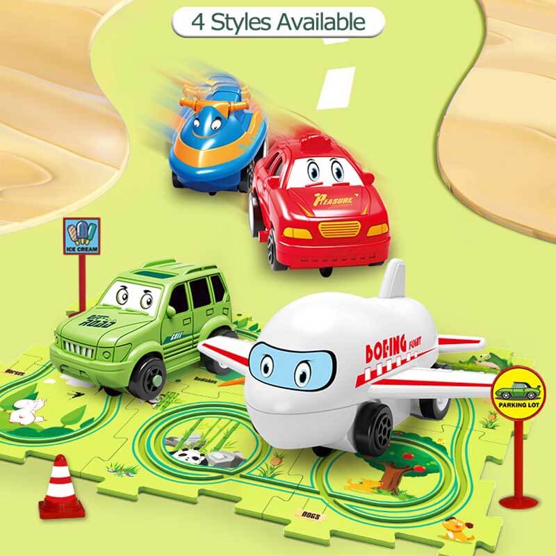 Educatieve Bouwset puzzelbaan voor Kinderen – TrackMaster Adventure Set van BrainPlay