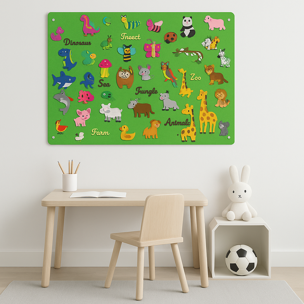 PlayCraft FeltBoard – Educatief Viltbord voor Kinderen, Stimuleer Creativiteit & Motoriek