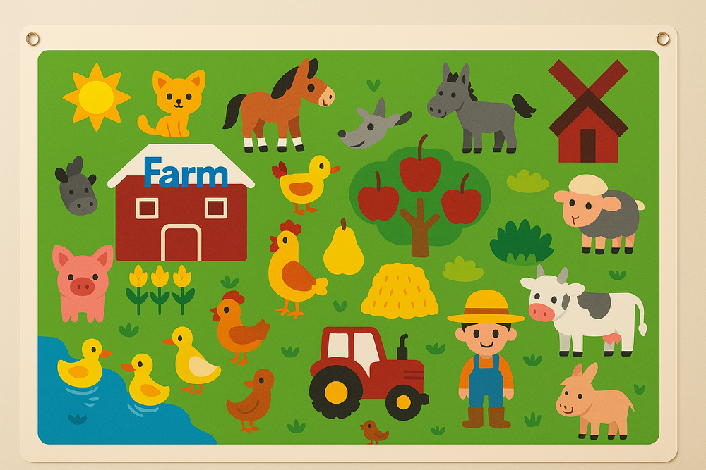 PlayCraft FeltBoard – Educatief Viltbord voor Kinderen, Stimuleer Creativiteit & Motoriek