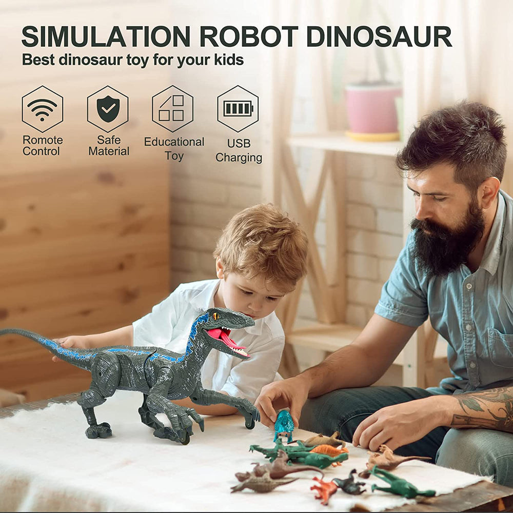RC Dinosaurus Velociraptor – Realistisch Bewegend met Geluid & Afstandsbediening