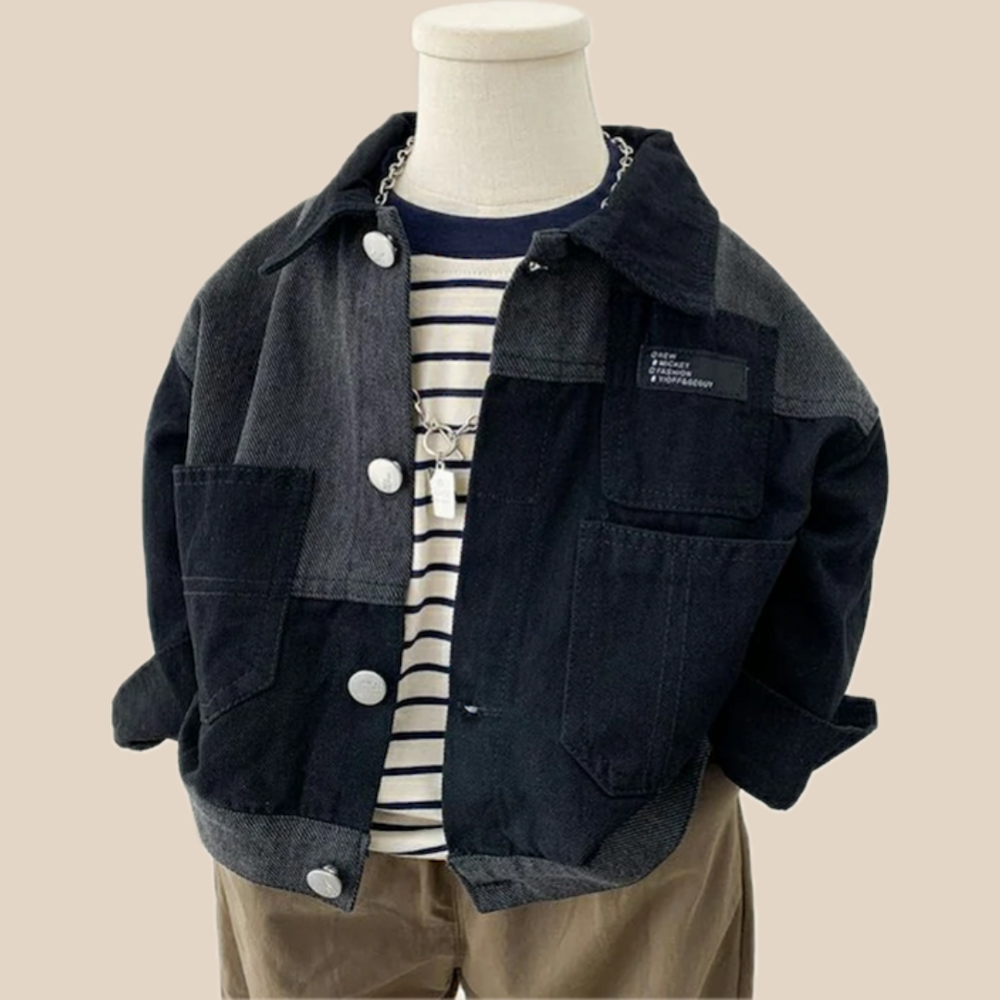 Spijkerjas - Antana Unisex, Blauw, Katoen, Denim, Maat 1-8 jaar