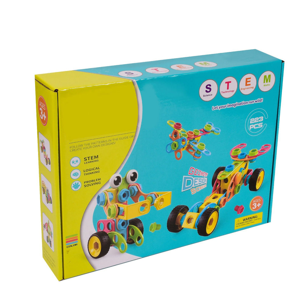 STEM Bouwset met Elektrische Boor voor Kinderen – BoltCraft Builder Kit Educatief Constructiespeelgoed