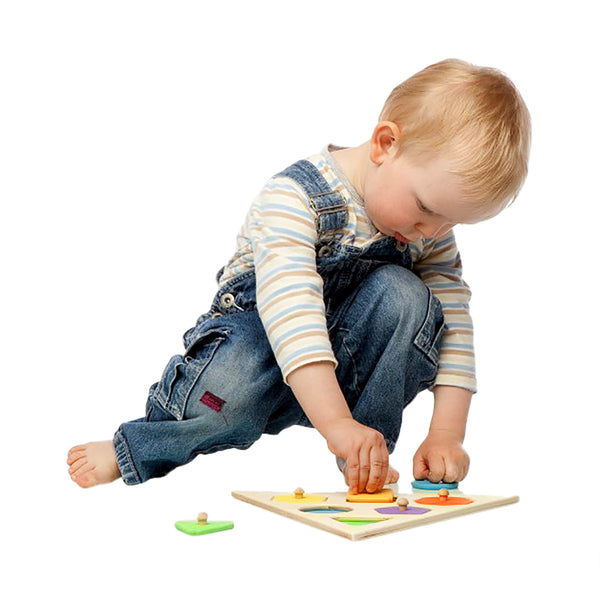 GeoPlay Shapes Houten Geometrie Puzzel – Educatief Speelgoed voor Kinderen 3+