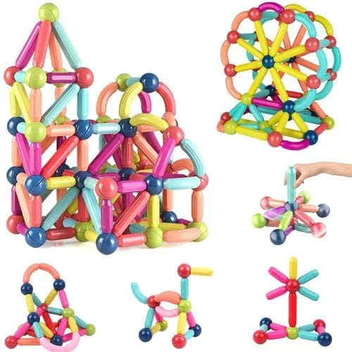 Magnetische Bouwblokken voor Kinderen – Educatief Magnetisch Speelgoed in 72/108/136 Stuks