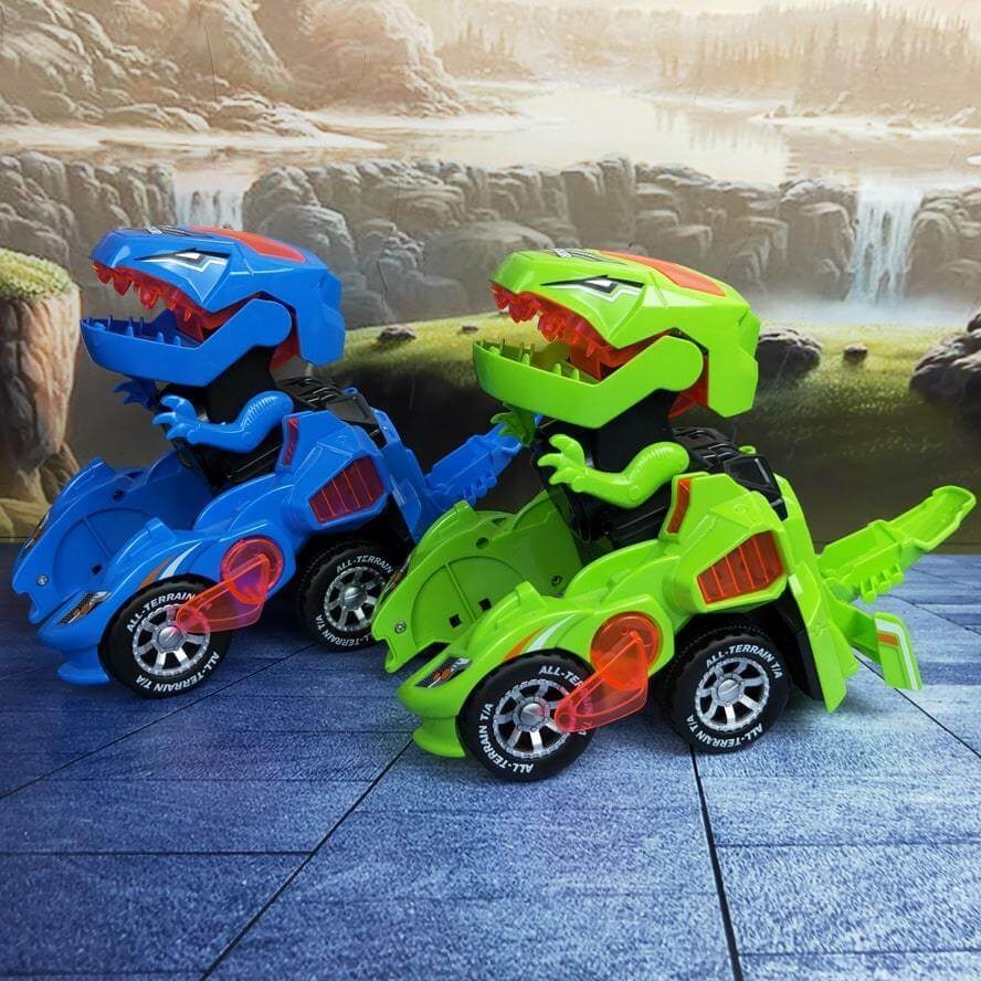 Transformeerbare Dinosaurus Auto met LED – Afstandsbediening Speelgoed voor Kinderen