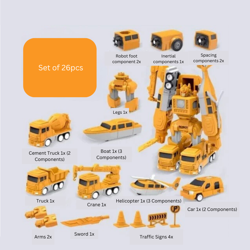 Magnetische Bouwset voor Kinderen – FlexiMag Builder | Creëer Voertuigen & Robots